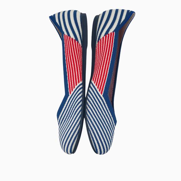 Rothy’s Pink Mixed Stripe Flat Unicorn Women’s Size 11.5 - Picture 6 of 9